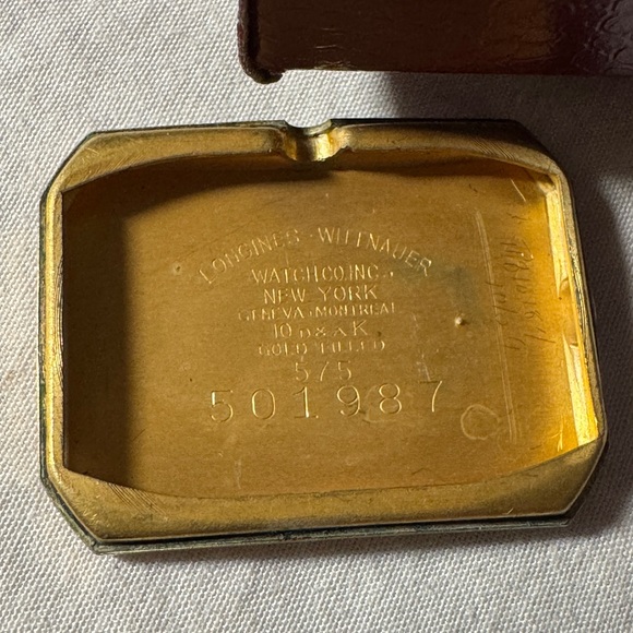 Vintage Longines Tank Style 10K Gold Filled Watch Original Box Running Swiss - Picture 13 of 13